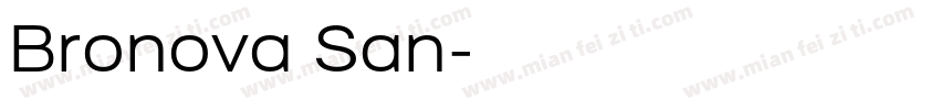 Bronova San字体转换